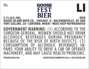 Goose Island Beer Co. Goose Fest Bier