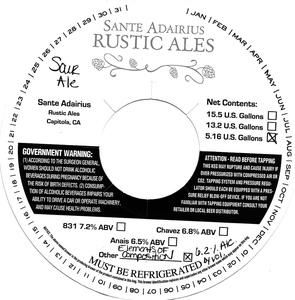 Sante Adairius Rustic Ales Elements Of Composition Sour Ale