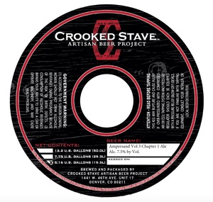 Crooked Stave Artisan Beer Project Ampersand Vol. 3 Chapter 1 Ale April 2017