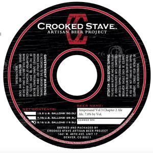 Crooked Stave Artisan Beer Project Ampersand Vol. 3 Chapter 2 April 2017