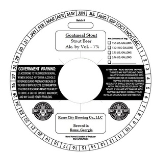 Goatmeal Stout April 2017