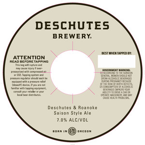 Deschutes Brewery Deschutes & Roanoke April 2017