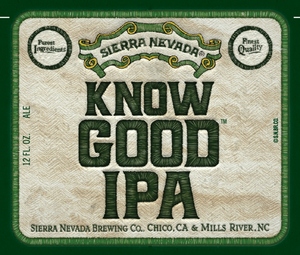 Sierra Nevada Know Good IPA April 2017