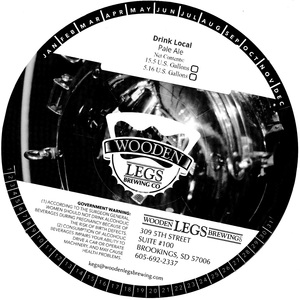 Wooden Legs Brewing Company Drink Local Pale Ale April 2017