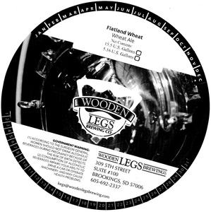Wooden Legs Brewing Company Flatland Wheat April 2017