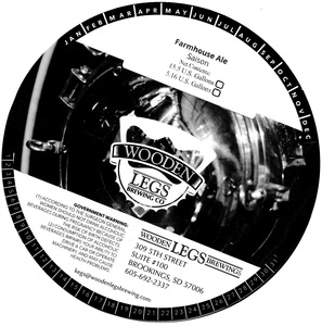 Wooden Legs Brewing Company Famhouse Ale Saison April 2017
