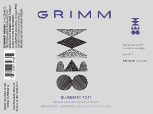 Grimm Blueberry Pop! April 2017