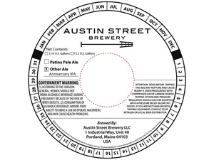 Austin Street Brewery Anniversary IPA April 2017
