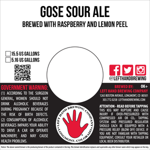 Left Hand Brewing Company Gose Sour Ale