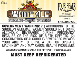 Four Peaks White Ale April 2017