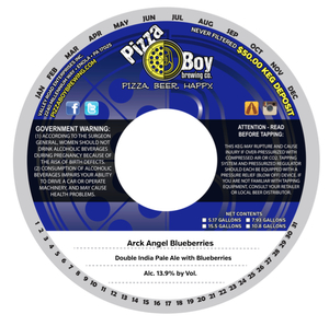 Pizza Boy Brewing Co. Arck Angel Blueberries April 2017
