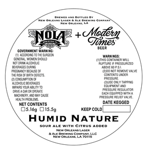New Orleans Lager And Ale Humid Nature