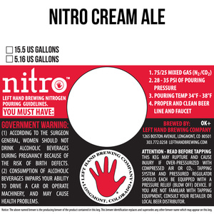 Left Hand Brewing Company Nitro Cream Ale