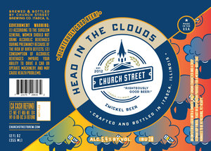 Church Street Brewing Company Head In The Clouds April 2017