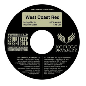 Refuge Brewery West Coast Red April 2017