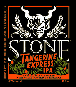 Stone Tangerine Express Ipa April 2017