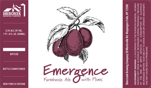 Emergence Farmhouse Ale With Plums