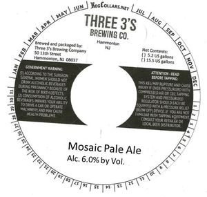 Mosaic Pale Ale April 2017