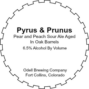 Odell Brewing Company Pyrus And Prunus April 2017