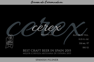 Cerex Spanish Pilsner June 2017