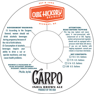 Olde Hickory Brewery Carpo
