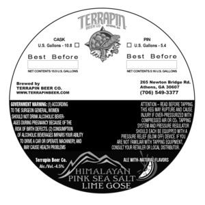 Terrapin Himalayan Pink Sea Salt Lime Gose