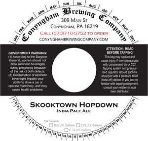 Conyngham Brewing Company Skooktown Hopdown April 2017