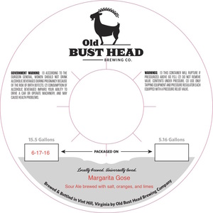 Old Bust Head Brewing Co. Margarita Gose