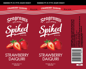 Seagram's Escapes Spiked Strawberry Daiquiri April 2017
