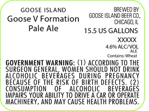 Goose Island Goose V Formation
