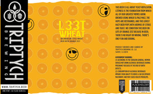 Triptych Brewing L33t Wheat