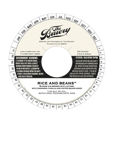 The Bruery Rice And Beans April 2017