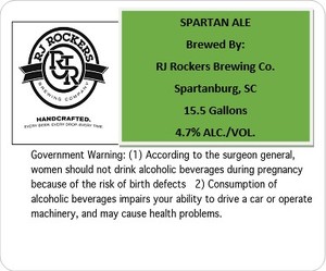 Rj Rockers Brewing Company Spartan