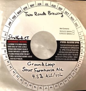 Two Roads Brewing Groundloop Sour Farmhouse April 2017