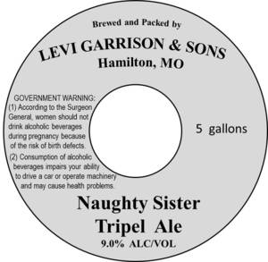 Levi Garrison & Sons Naughty Sister Tripel Ale