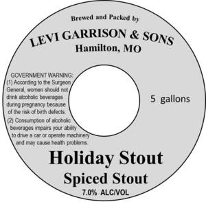 Levi Garrison & Sons Holiday Stout