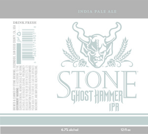 Stone Ghost Hammer Ipa April 2017