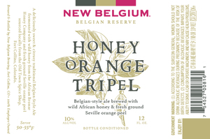 New Belgium Brewing Honey Orange Tripel