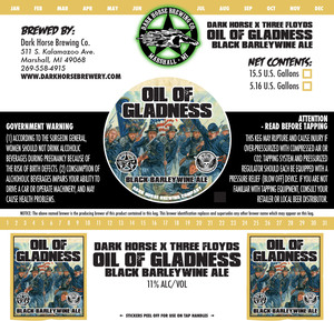 Dark Horse Brewing Company Oil Of Gladness Black Barleywine