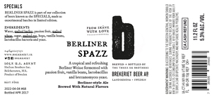 Brekeriet Berliner Spazz April 2017