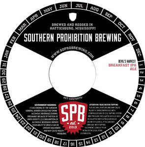 Southern Prohibition Brewing Devil's Harvest