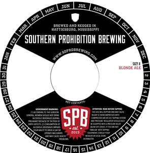 Southern Prohibition Brewing Suzy B