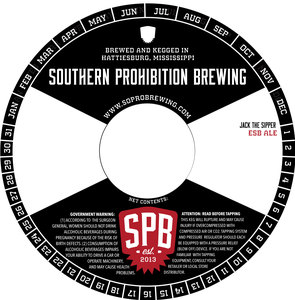 Southern Prohibition Brewing Jack The Sipper