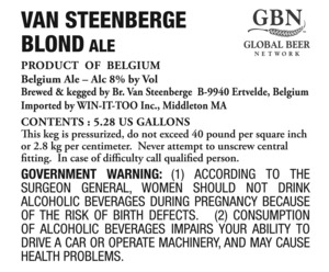 Van Steenberge Blond April 2017