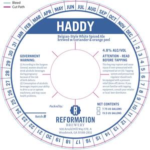 Reformation Brewery Haddy