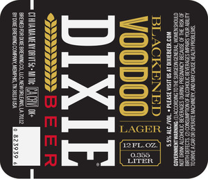 Dixie Beer Blackened Voodoo Lager