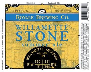 Royale Brewing Co Willamette Stone Summer Ale May 2017