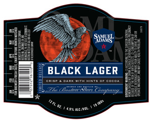 Samuel Adams Black Lager April 2017