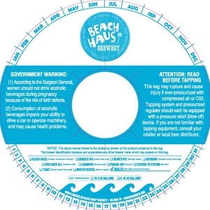 Beach Haus Brewery Radler April 2017
