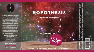 Hopothesis Fallin' Oats Oatmeal Amber Ale